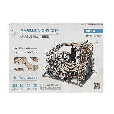 DIY 3D Moving Gears Puzzle - Marble Night City - 253 pcs