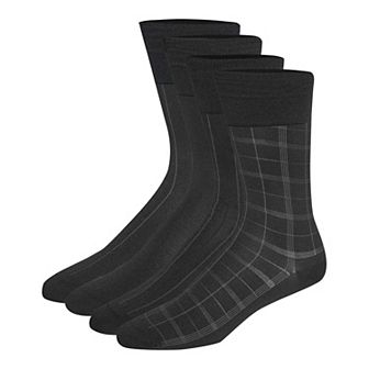 Men's Calvin Klein Plaid Dress Socks 4-Pack