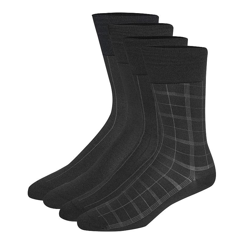 Men's Calvin Klein Plaid Dress Socks 4-Pack