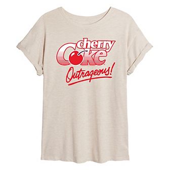 Juniors' Cherry Coke Outrageous Oversized Tee