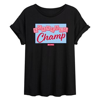 Juniors' Scrabble Champ Oversized Tee