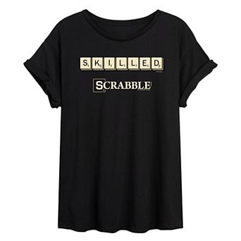 Juniors' Scrabble Skilled Oversized Tee