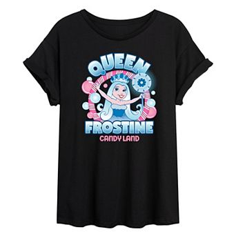 Juniors' Candy Land Queen Frostine Oversized Tee