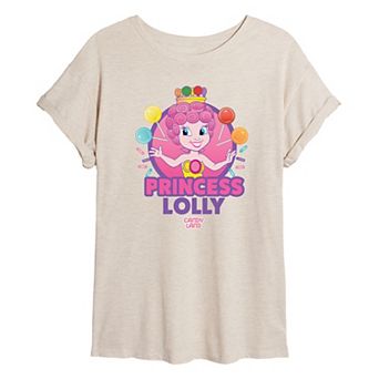 Juniors' Candy Land Princess Lolly Oversized Tee