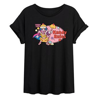 Juniors' Candy Land King Kandy Oversized Tee