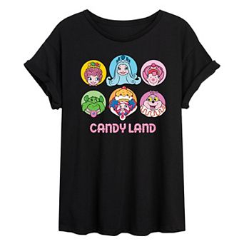 Juniors' Candy Land Oversized Tee