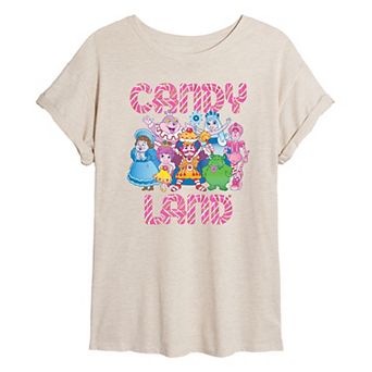 Juniors' Candy Land Oversized Tee
