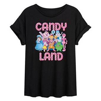 Juniors' Candy Land Oversized Tee
