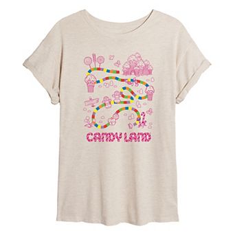 Juniors' Candy Land Oversized Tee