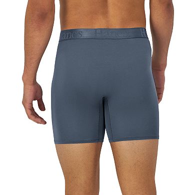 Boxer Uomo Confezione Da 3 - Nero Con Motivo Grigio, Cotone Elastane