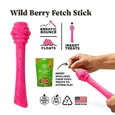 Project Hive Wild Berry Fetch Stick Dog Toy
