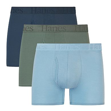 Men's Hanes® Originals Ultimate 3 Pack SuperSoft Trunk Briefs