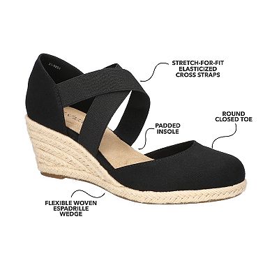 Easy Street Pari Women's Espadrille Wedge Sandals