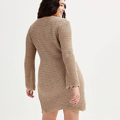 Women's INTEMPO™ Long Sleeve Crochet Dress