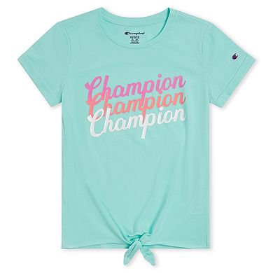 Girls 7-16 Champion® Tie Front Graphic Tee