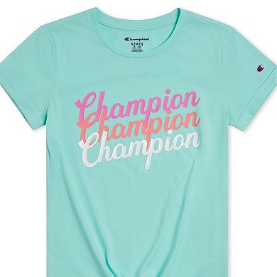 Girls 7-16 Champion® Tie Front Graphic Tee