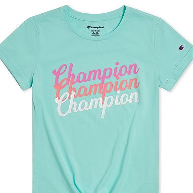 Girls 7-16 Champion® Tie Front Graphic Tee