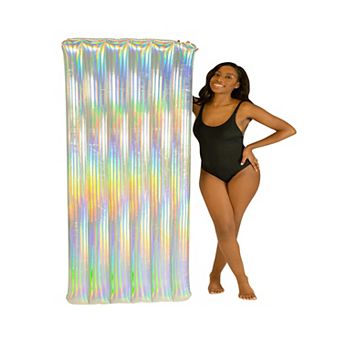 Inflatable Pool Raft Holographic Deluxe 74 Inch PoolCandy