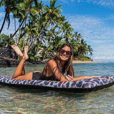 Inflatable Pool Raft Leopard Print Deluxe PoolCandy