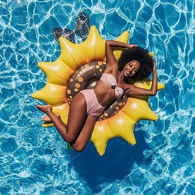 Giant Inflatable Sunflower Island Pool Float