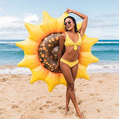 Giant Inflatable Sunflower Island Pool Float