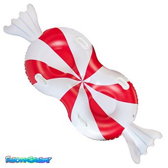 Peppermint Inflatable Snow Sled For 2 Person 77 Inch SnowCandy