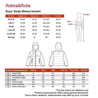 Boys' Rokka&Rolla Heavyweight Puffer Jacket Coat