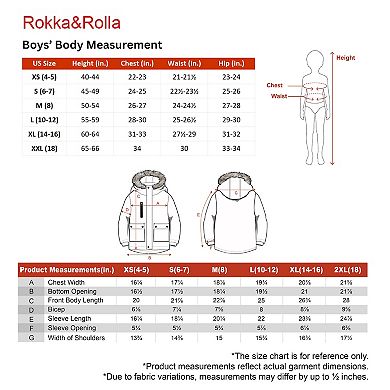 Boys' Rokka&Rolla Insulated Hood Parka Jacket