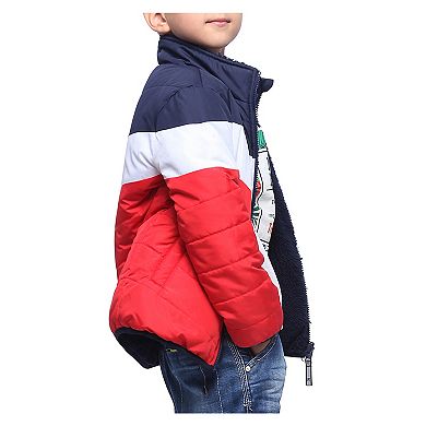 Boys' Rokka&Rolla Reversible Sherpa Fleece Puffer Jacket