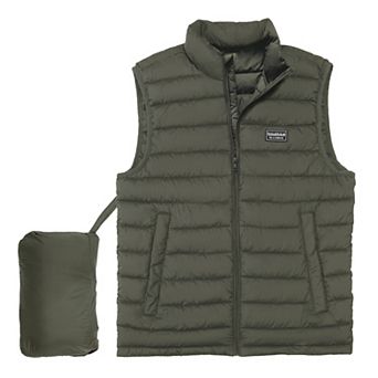 Men's Rokka&Rolla Light Puffer Packable Vest