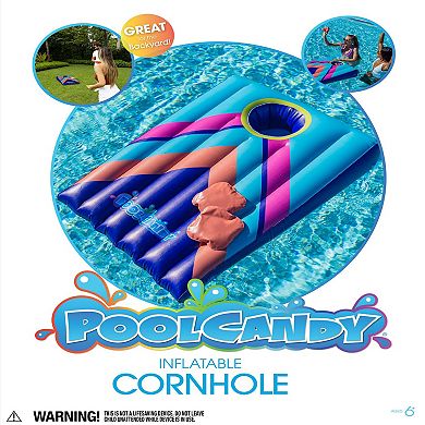 Inflatable Pool Floating Cornhole Toss Game