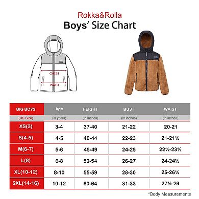Boys' Rokka&Rolla Sherpa Fleece Jacket