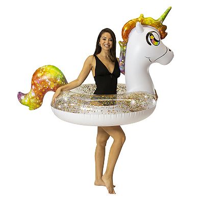 Jumbo Rainbow Unicorn Pool Tube 48" PoolCandy