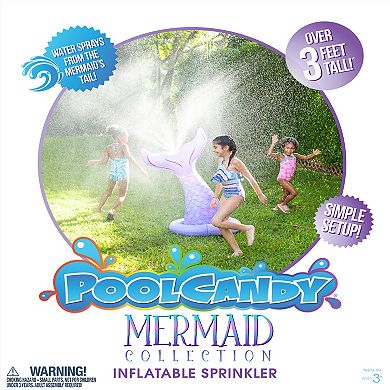 Mermaid Tail Inflatable Water Sprinkler YardCandy