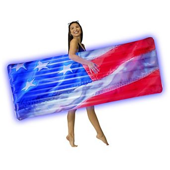 Stars & Stripes Pool Raft Illuminated LED Deluxe