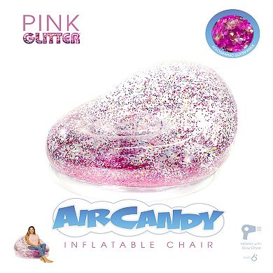 Inflatable Chair PINK Glitter AirCandy
