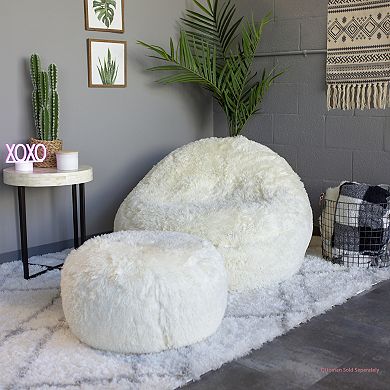 Inflatable Chair Mongolian Faux Fur Air Candy