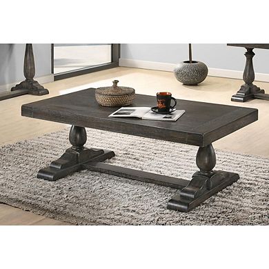 Amy 52 Transitional Wood Coffee Table