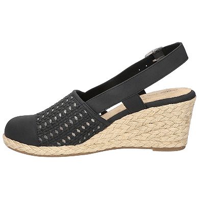 Easy Street Taffy Women's Slingback Espadrille Wedges