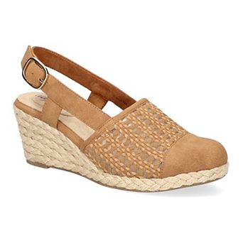 Easy Street Taffy Women's Slingback Espadrille Wedges