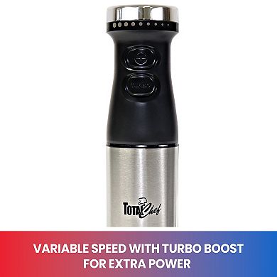 Total Chef Variable Speed Turbo Boost Immersion Hand Blender