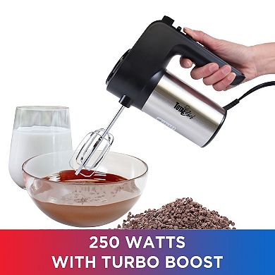 Total Chef 6-Speed Turbo Boost Electric Hand Mixer & Accessories Set