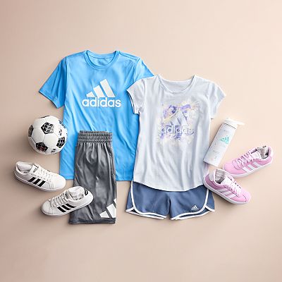 Girls adidas short set hotsell