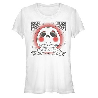 Disney's The Nightmare Before Christmas Jack Skellington Since 1993 Juniors' Fitted Graphic Tee