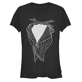 Disney's The Nightmare Before Christmas Jack Skellington's Jacket Juniors' Fitted Graphic Tee