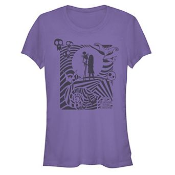 Disney's The Nightmare Before Christmas Women's Hypnotic Print Tee