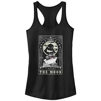 Disney's The Nightmare Before Christmas The Moon Tarot Card Juniors' Racerback Tank Top