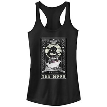 Disney's The Nightmare Before Christmas The Moon Tarot Card Juniors' Racerback Tank Top