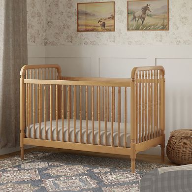 Namesake Liberty 3-in-1 Convertible Spindle Wood Crib with Toddler Bed Conversion Kit