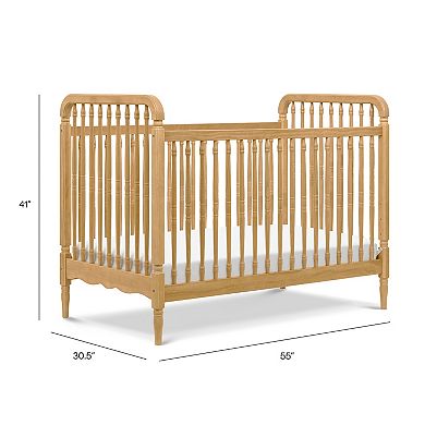 Namesake Liberty 3-in-1 Convertible Spindle Wood Crib with Toddler Bed Conversion Kit